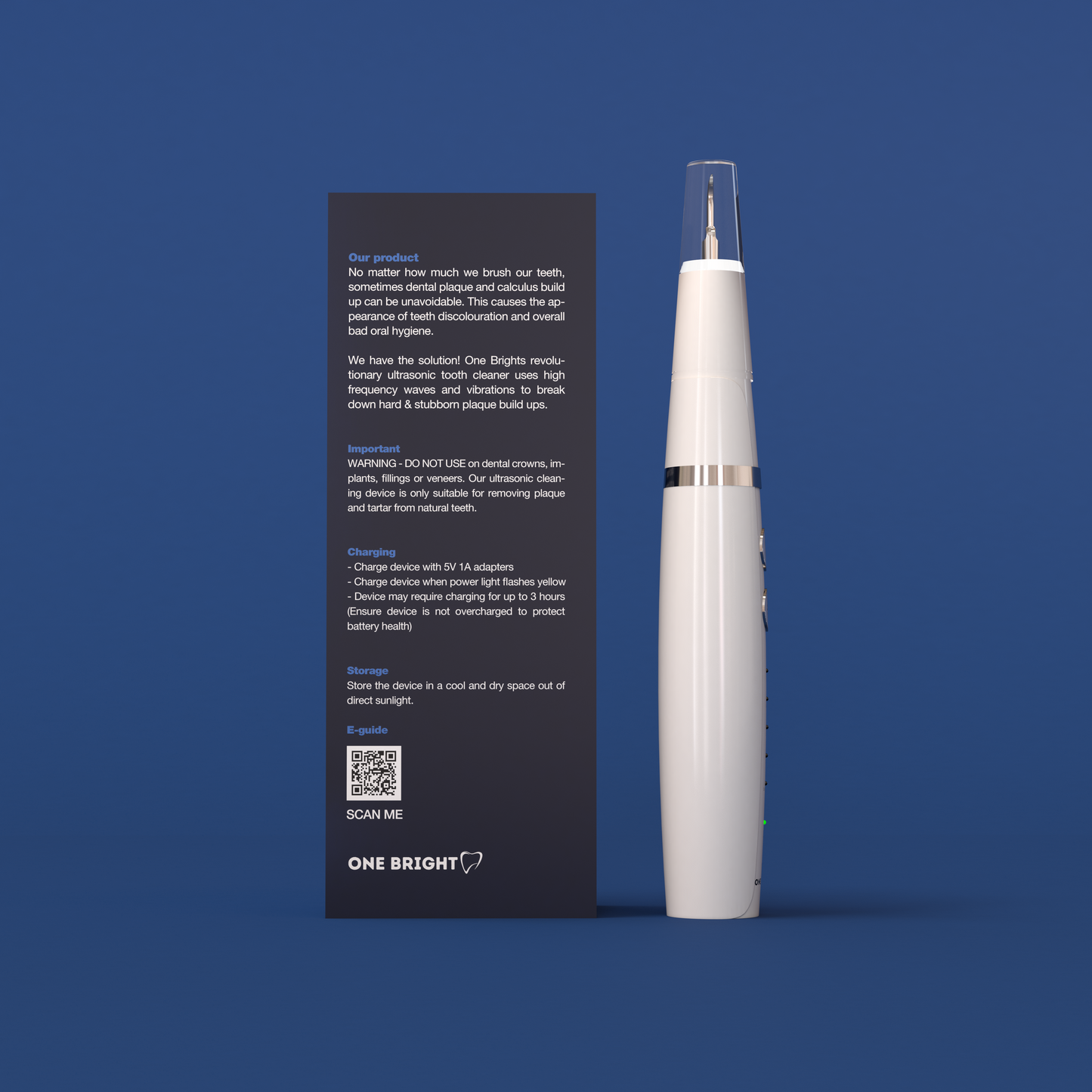 Ultrasonic Tooth Cleaner - Dental Plaque Remover-onebright.shop